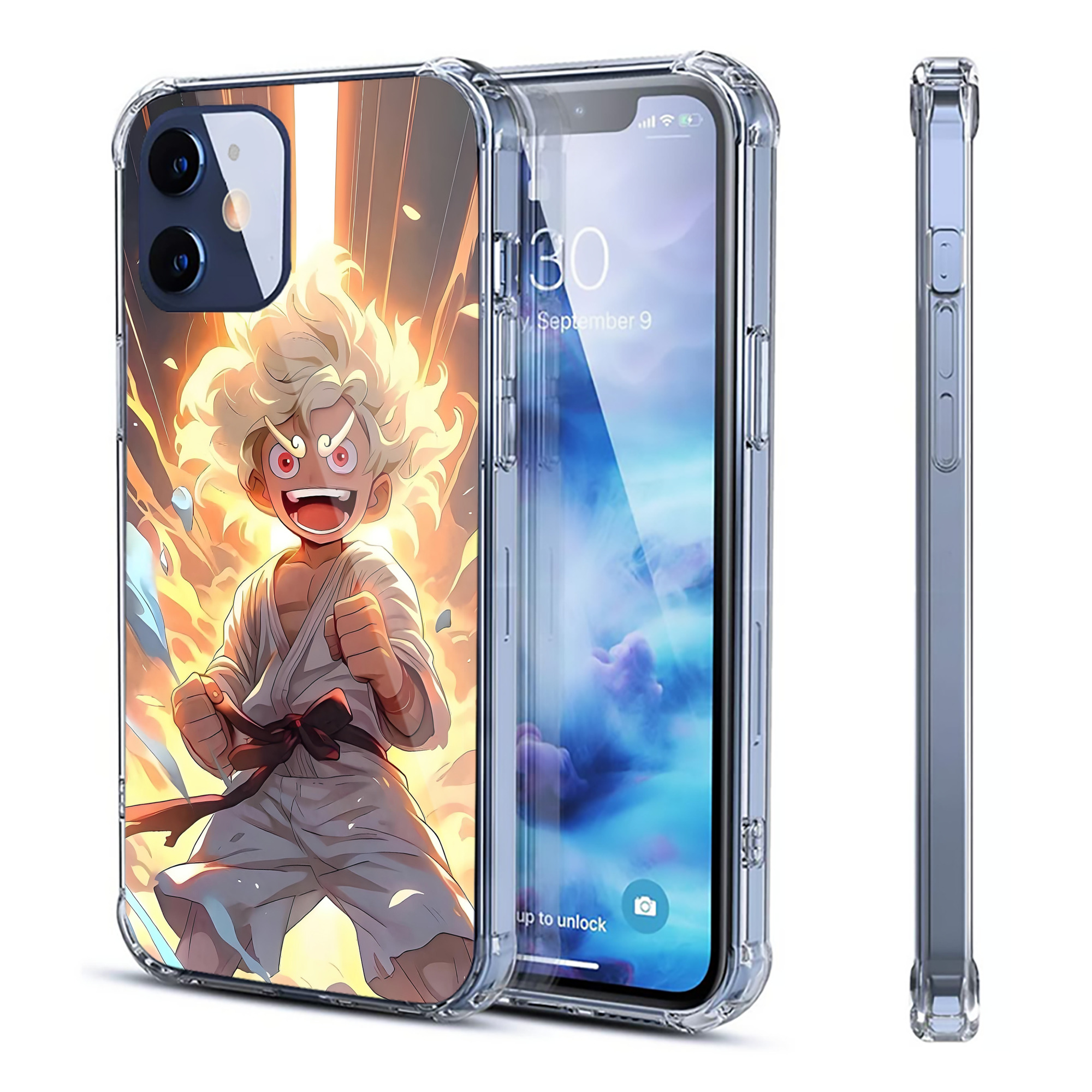 （画像用） ワンピース ONE PIECE 【iPhone 12シリーズ対応】透明スマホケース（クリアソフトケース）